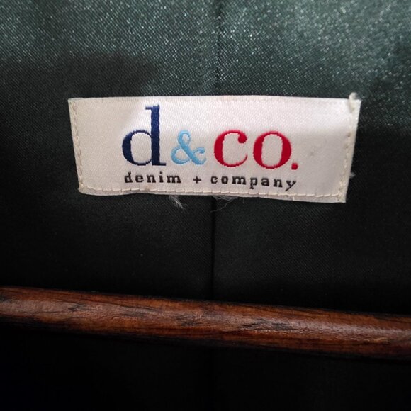 D & CO. (Denim & Company) Dark Evergreen Leather Jacket - Picture 2 of 7